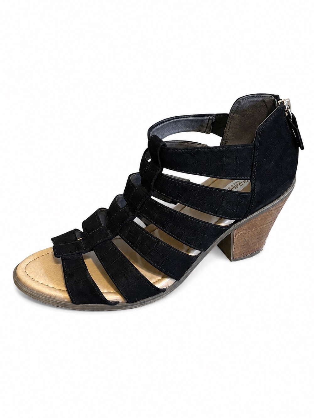 Dr. Scholl’s Chaser Gladiator Sandals – Women’s Size 8M – Black Back Zip